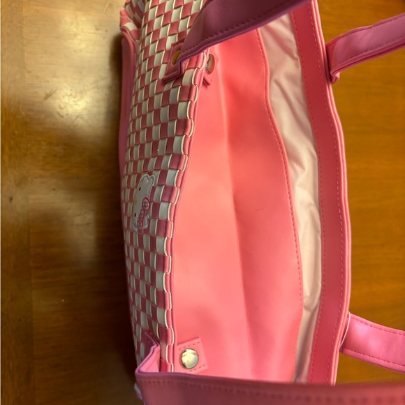Hello Kitty 2007 Pink and white checkered shoulder purse bag - Picture 7 of 7